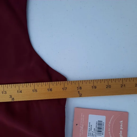 Birdy Grey Minae Sleeveless Wrap Chiffon Bridesmaid Dress in Cabernet size Small - Picture 13 of 15